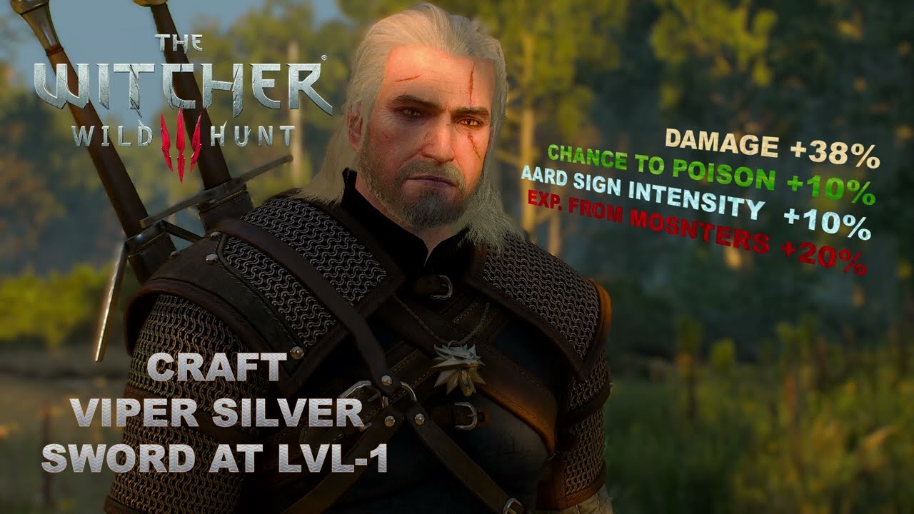 Viper Silver Sword I The Witcher 3: Wild Hunt I Early Game Tips