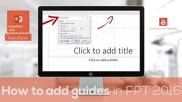How do you add guides in PowerPoint presentation 2016