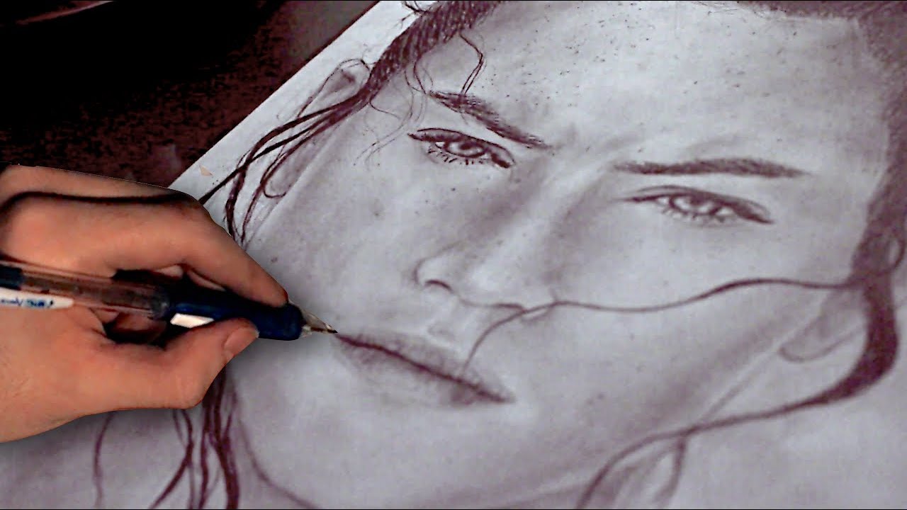 Daisy Ridley Realistic Drawing Timelapse!! (Rey Skywalker)