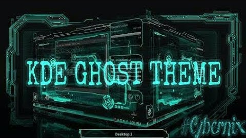 Kali Linux - KDE Plasma Ghost Theme