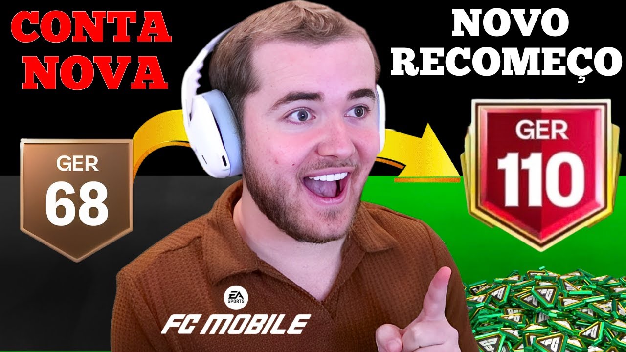 O RECOMEÇO de RICK DALAS - CRIEI UMA CONTA NOVA no FC Mobile