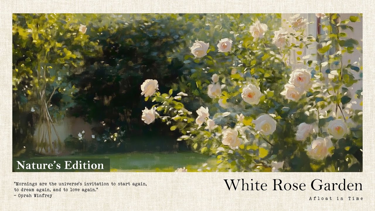 White Rose Garden | Nature’s Edition | A playlist for a Work Study Focus Stress Relief Calm Relaxing