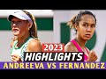 Mirra Andreeva vs Leylah Fernandez Highlights - Wta Madrid 2023