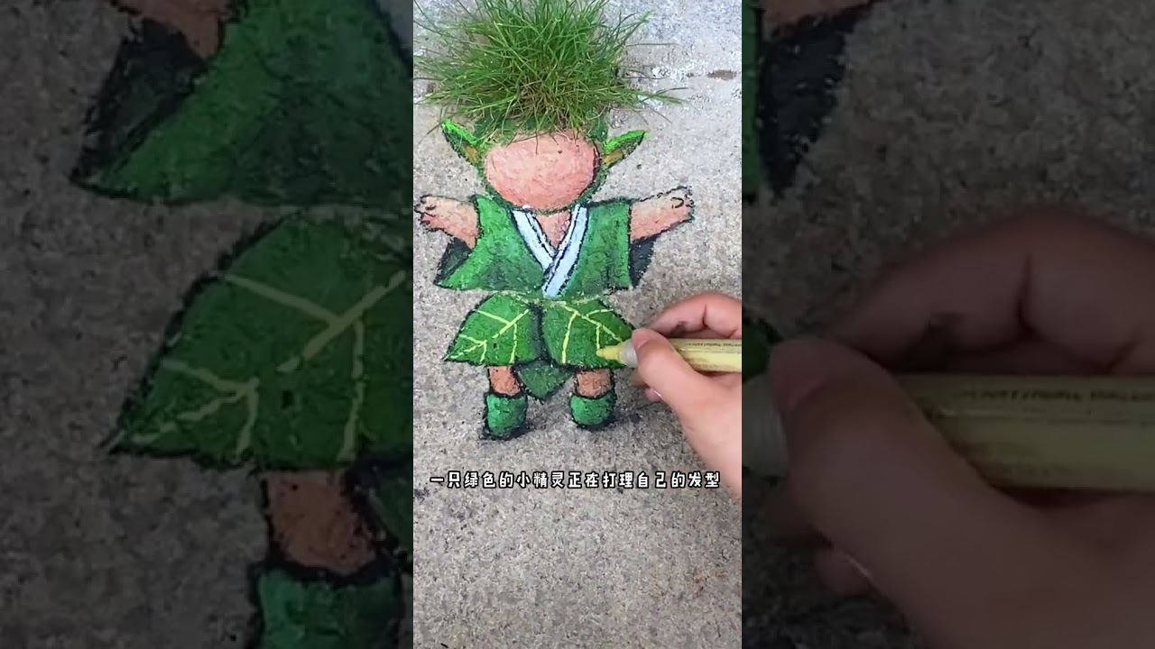 Awalnya dikira retakan jalan biasa, endingnya bikin merinding! #shorts #comedy #streetart #painting