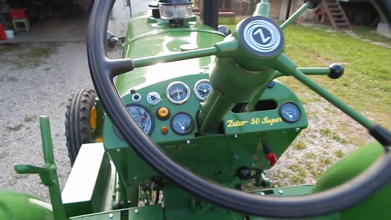 Zetor Super 50 first run after rebuild