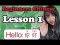 【Beginners Chinese】 Lesson 1 Hello 你好 　ゼロから英語で中国語を学ぼう