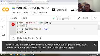 Python para todos - Módulo 2 - Aula 3 - Comandos em listas: soma, max, min, count, sort