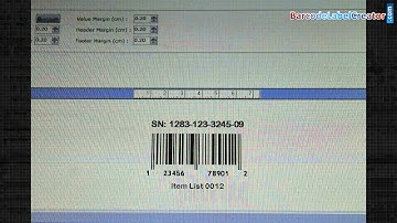 Simple create and print linear barcode using UPCA font
