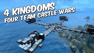 4 Kingdoms | Four Team Castle Wars Custom Map (Halo Reach MCC)
