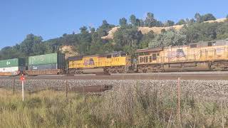 C45ACCTE 7635 leads the ZLTG2 through Riverdale Utah at milepost 989