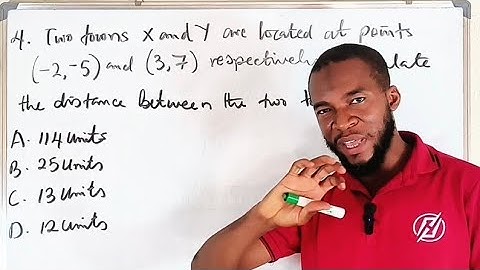 VRAAG 4 | WAEC 2025 WISKUNDE OBJ | Afstand tussen twee punten