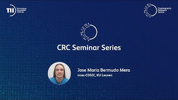 CRC Seminar Series - Jose Maria Bermudo Mera