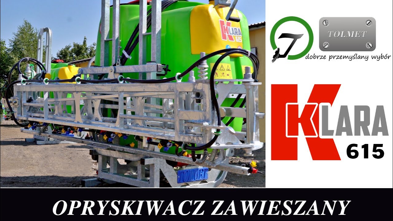 Klara 615  - Opryskiwacz polowy zawieszany Tolmet - Model 2022