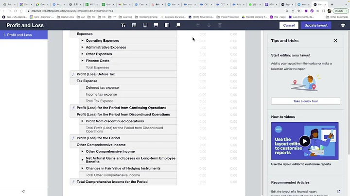 Xero - Adding custom row in Report