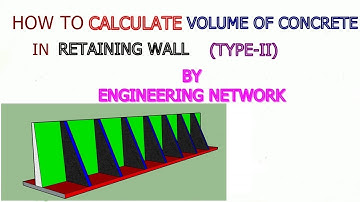Quantity Survey Tutorial|Lesson 6|Volume of Concrete in Retaining wall (Type 2)|Engineering Network