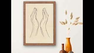 Transform Your Space with Minimalist Silent Prayer Art - Calm Sacred Vibes for Your Home