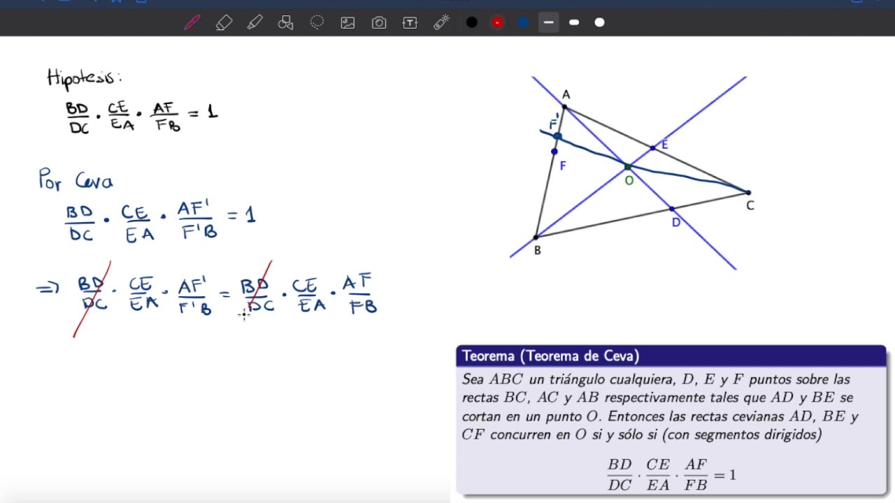 Teorema de Ceva / Clase 21