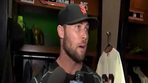 HUNTER STRICKLAND POST GAME INTERVIEW POSTGAME BRYCE HARPER BRAWL FIGHT NATIONALS GIANTS 5/29/17