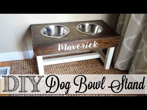DIY Modern Dog Bowl Stand from Scrap Wood--{just 4 Easy Steps!}