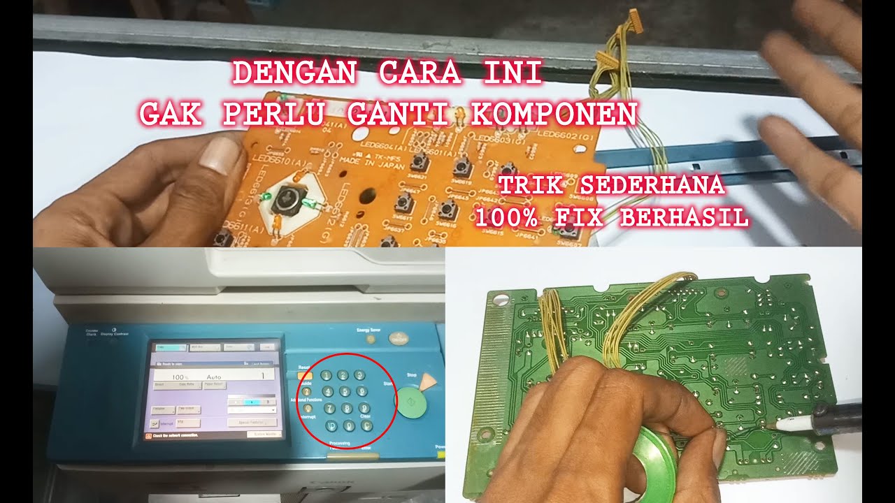 Cara Perbaiki Tombol Mesin Fotocopy Yang Macet tidak berfungsi