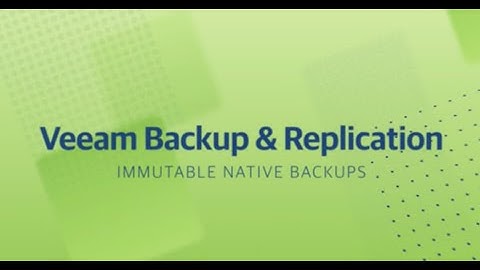 How to set up Immutable Native Backups