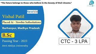 Congrats, Vishal Patil | Selected in Newbie Softsolutions | 3 LPA | B Sc, PoY 2023 | Burhanpur, M.P. screenshot 4