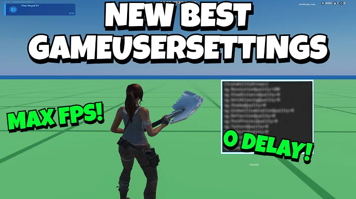 The *UPDATED* BEST GameUserSettings For Fortnite Simpsons Season! (BOOST FPS + 0 DELAY)