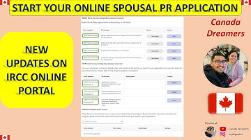 New updates on IRCC Online Portal | Sponsor your Spouse to Canada, Start your PR process online