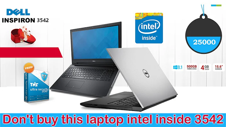 Não compre este laptop: Dell Inspiring 3542 com Intel Inside