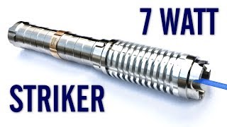 Обзор синей лазерной указки Sanwu Striker 7 Вт, 455 нм