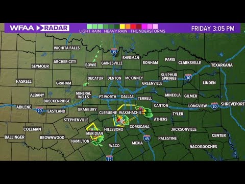 LIVE RADAR: Latest timing for severe storms in DFW on Friday
