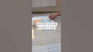 Watch the Surprise! Watercolor Monotype Pulled from the Press