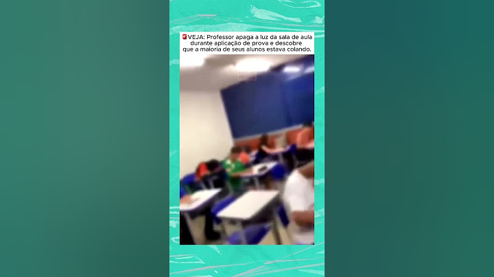 🚨VEJA: Professor apaga a luz da sala de aula durante aplicação de prova e descobre que a maioria de