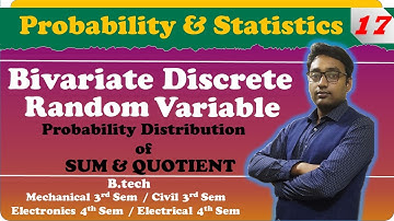 Bivariate Discrete Random Variable|| PROBABILITY DISTRIBUTION OF SUM & QUOTIENT|| by Aditya Sir