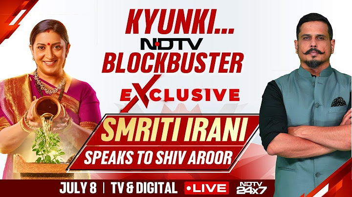Smriti Irani Interview | Kyunki Saas Bhi Kabhi Bahu Thi 2 | Smriti Irani NDTV Exclusive