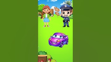 help the police find the right car #shorts #animation #cartoon #usa