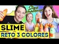 RETO SLIME 3 COLORES | 3 COLORS SLIME CHALLENGE | Slime vs Slime | Yippee Family