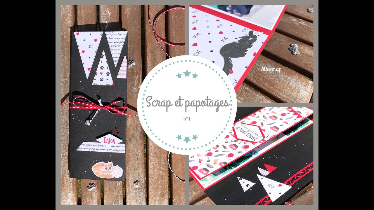 Scrap et papotages #1 : mini album débutant / mini album for beginners