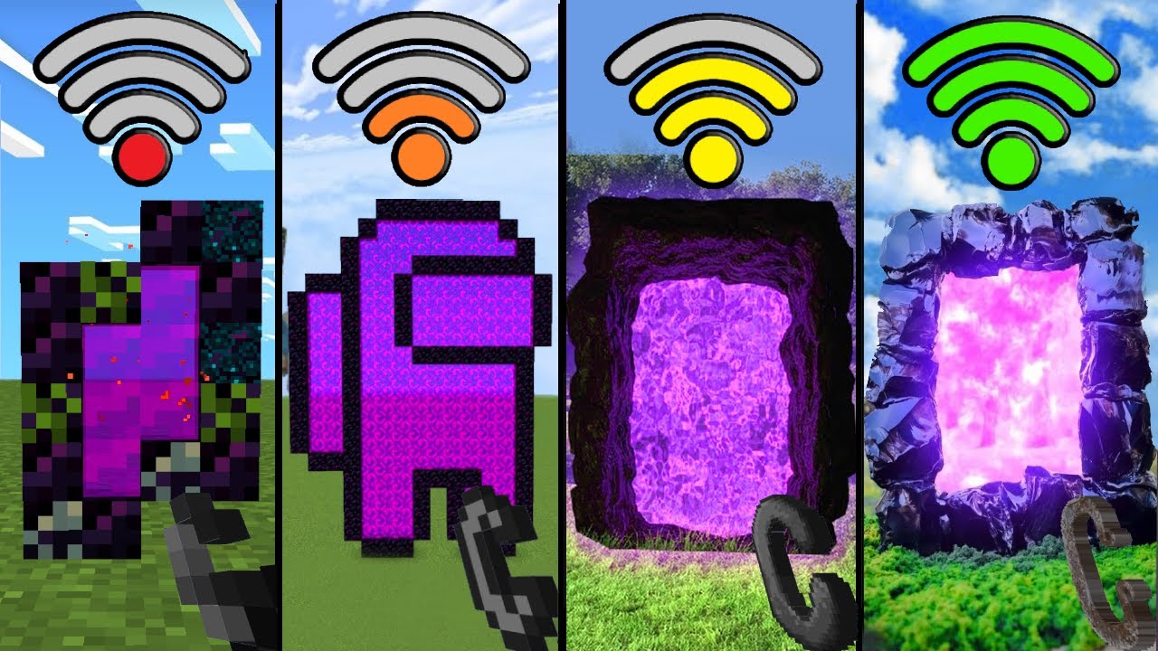 Nether Portals with Different Wi-Fi in Minecraft