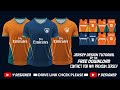 How to make a Premium sports & Esports jersey design tutorial in Illustrator | part 38 with free