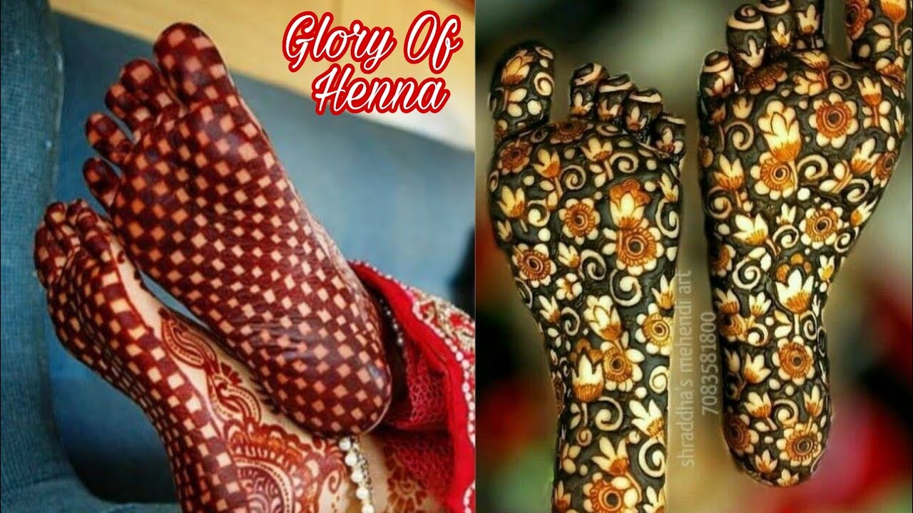 Henna for foot sole Mehndi for back side of feet By Glory Of Henna