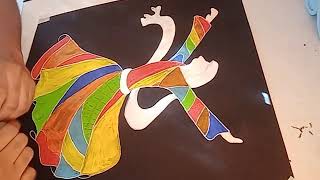 dancing girl painting easy 1