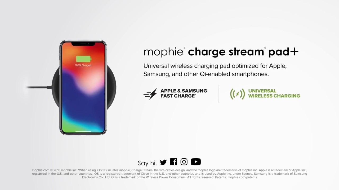 mophie charge stream pad+ - YouTube