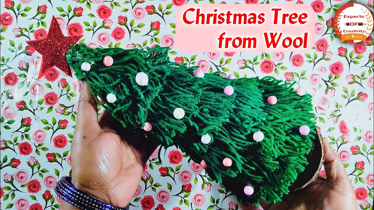 DIY Woolen Christmas Tree | How to Make a 3D Christmas Tree | DIY ...