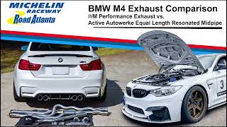 Exhaust Comparison: M Performance Exhaust (MPE) with Active Autowerke Equal Length Midpipe BMW M3 M4