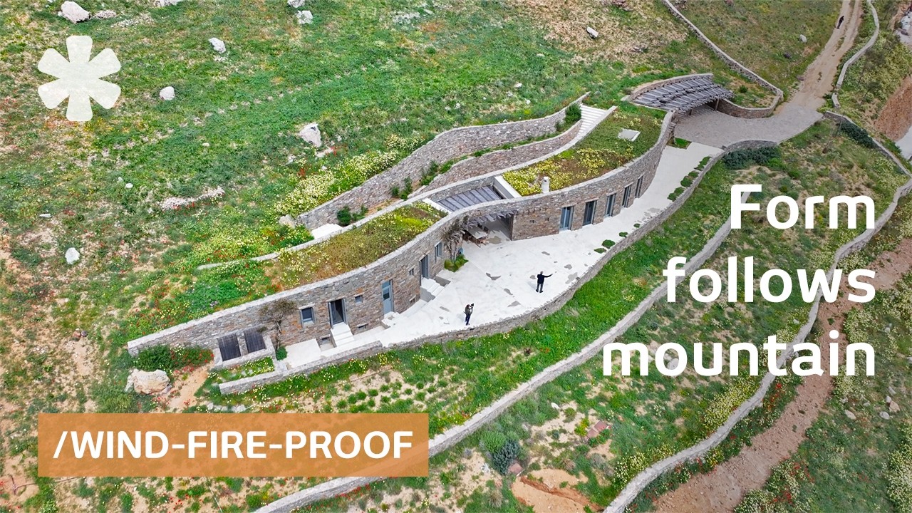 He excavated earth-sheltered home of dry stone into rugged seacliff