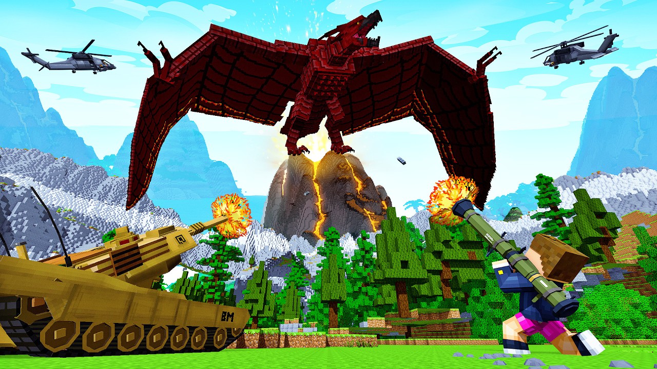 TITAN RODAN ME ATACOU NO MINECRAFT !! ( KAIJUS )