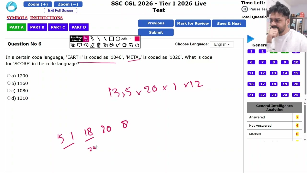 OLIVEBOARD SSC CGL T-1 2026 LIVE MOCK ON SCREEN SOLVED |PROJECT PARTH -By an Aspirant, For Aspirants