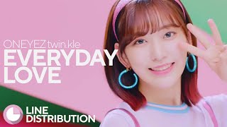 ["12 Way Ticket" TRACK #2] ONEYEZ twin.kle - Everyday Love | Line Distribution