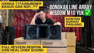 BONGKAR ..!!! WISDOM LINE ARRAY M10 2x10 harga 7jtaan per Unit // Full Review 2023